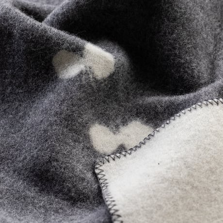 KLIPPAN"ウールブランケット ハーフ / CHOUCHO(グレー)"