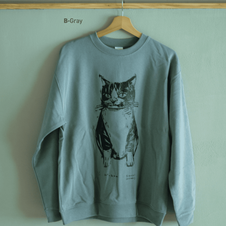 【1点もの】『ぴーちゃん』猫スウェット