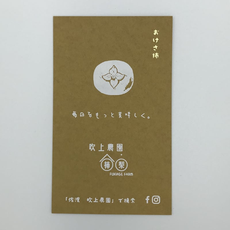 佐渡島のおいしい柿 5kg。 | 佐渡島 吹上農園 おいしい柿とルレクチェと。