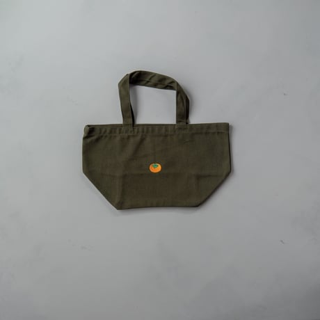 柿の刺繍　ランチトート。