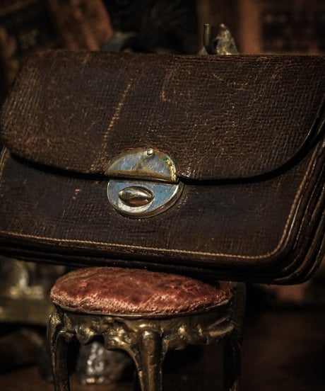 Vintage leather coin case