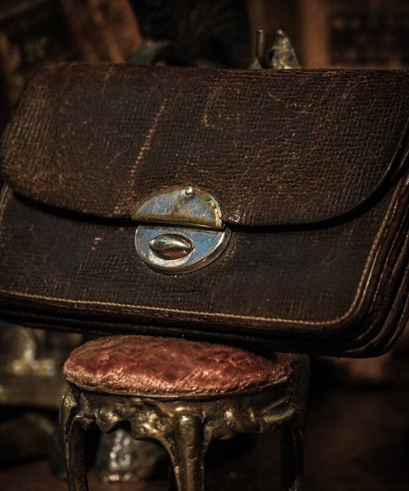 Vintage leather coin case | WAIOKIRY