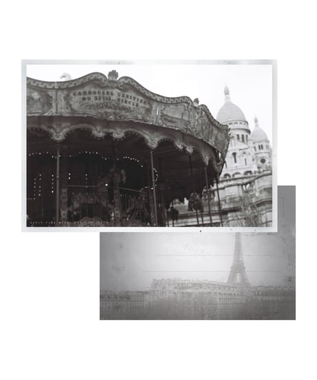 PARIS PHOTO POST CARD [ Merry-go-round ]