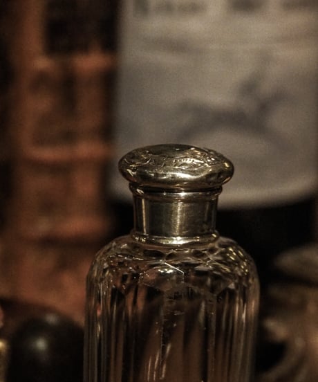 1900's Victorian Silver Topped Dressing Table Bottle