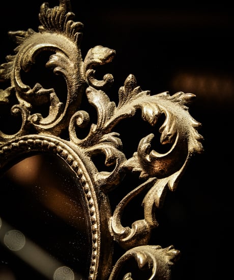 1800's- Rocaille stand mirror