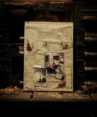 [Eiffel&Park chair]1860's paper collage Art