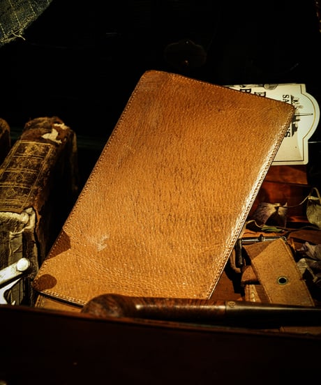 Leather (pig skin) vintage pass case