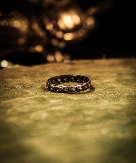 Eternity vintage silver ring