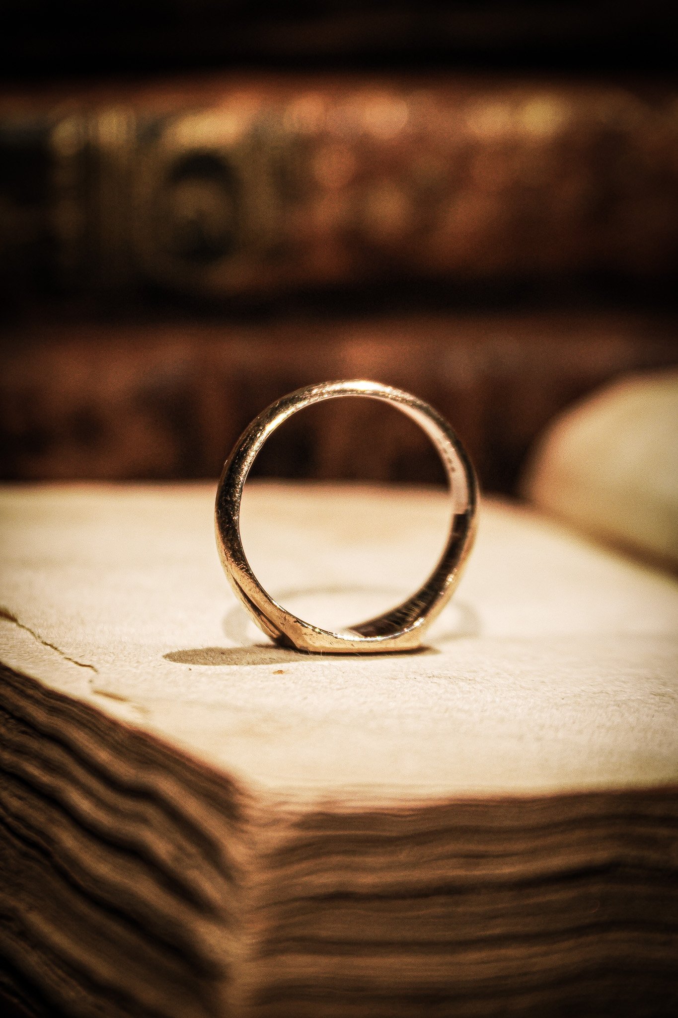 1930s British 9ct Gold & Silver Signet Ring 