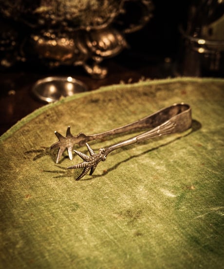 Antique bird claw tongs