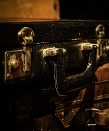 Vintage real leather attaché case