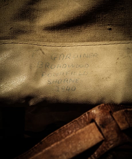 Canvas leather belt shoulder bag