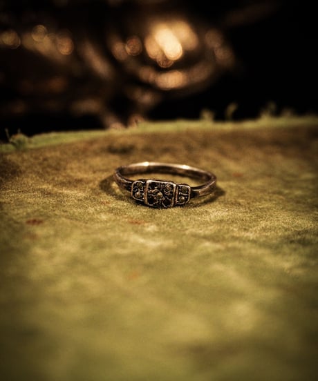 Art deco vintage silver ring