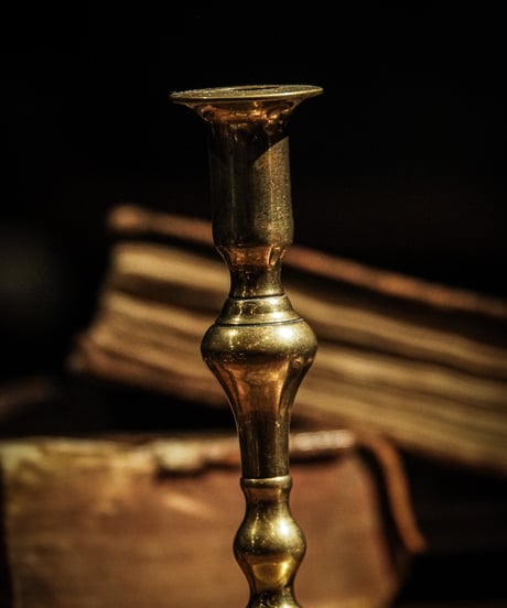 1900's vintage brass candlestick