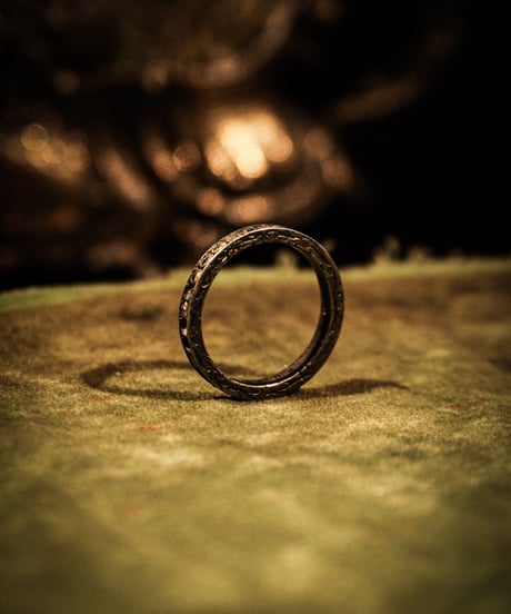 Eternity vintage silver ring