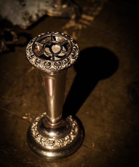 English Silver-Plated Flower Vase