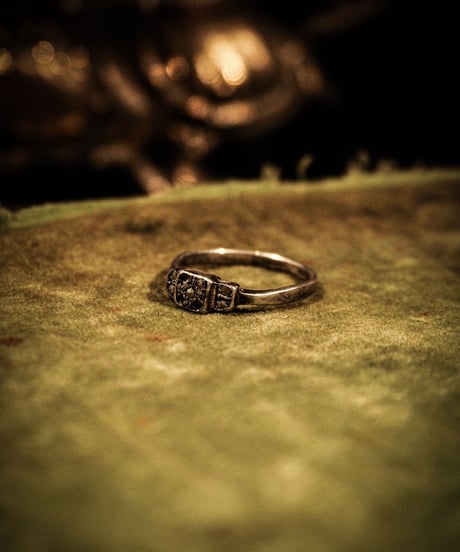 Art deco vintage silver ring