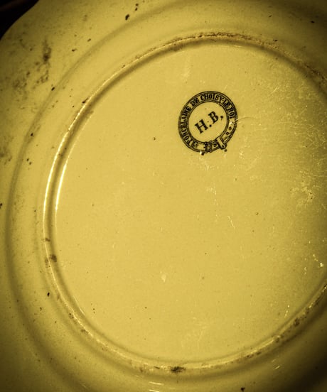 1880's-1920's Talking plate, earthenware