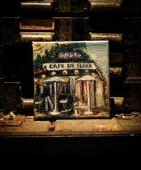 [Cafe de Flore] Oil painting by Kaze