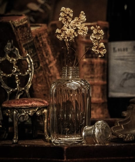 1900's Victorian Silver Topped Dressing Table Bottle