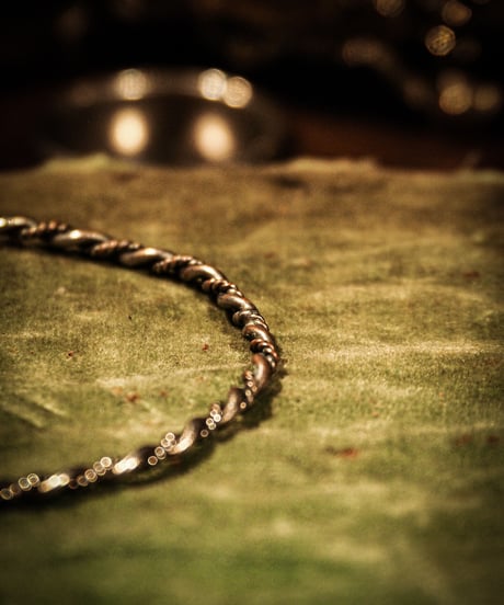 Twisted silver bracelet