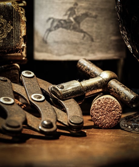Accordion antique corkscrew