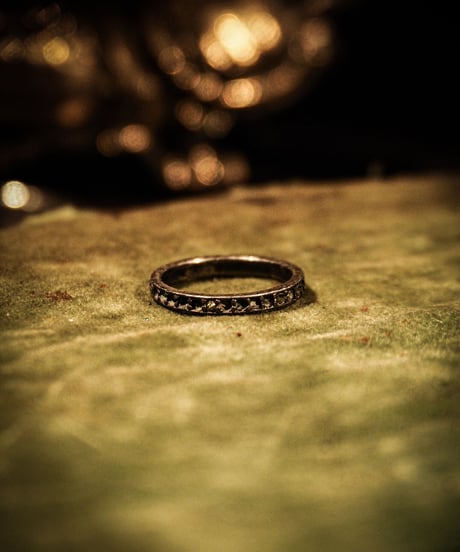 Eternity vintage silver ring
