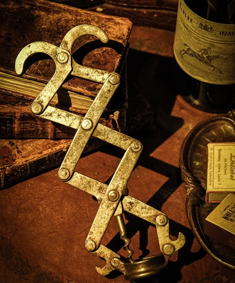 Accordion antique corkscrew