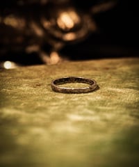 Line vintage silver ring