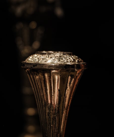 Mayell Bros Silvered Zinc Flower Vase