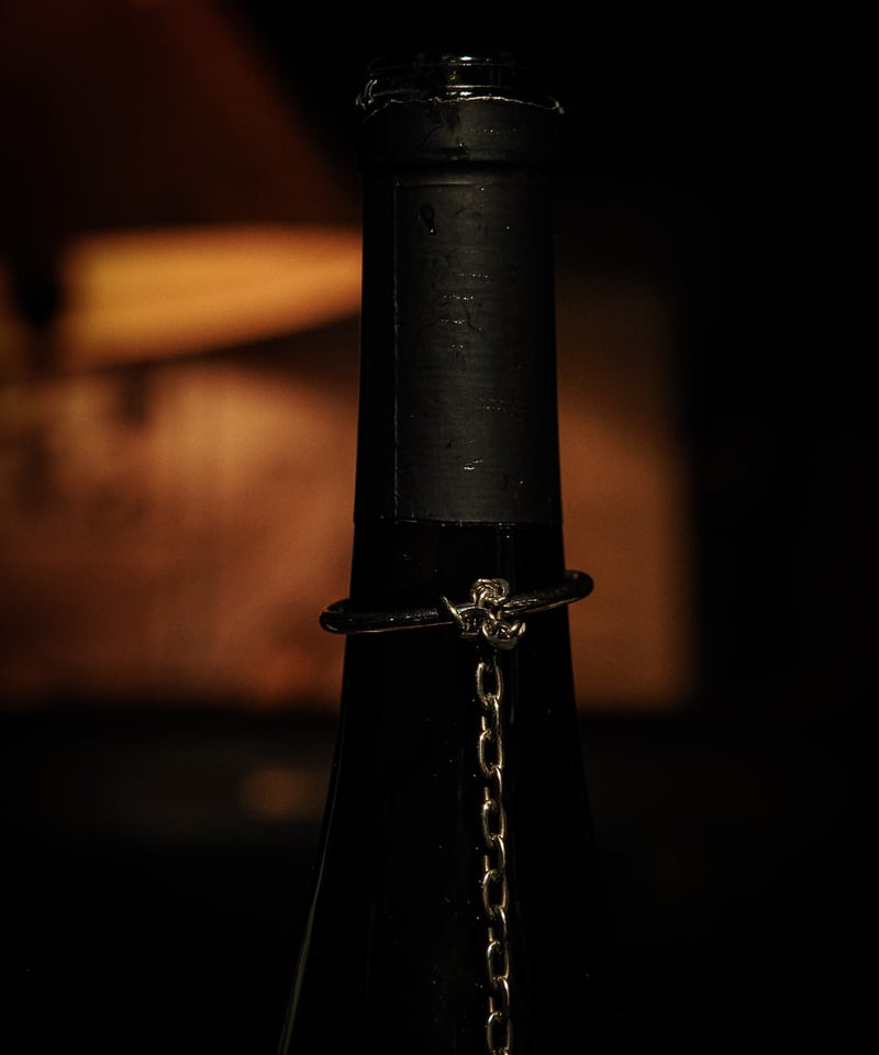 French Antique Wine Bottle Pourer & Stopper wit