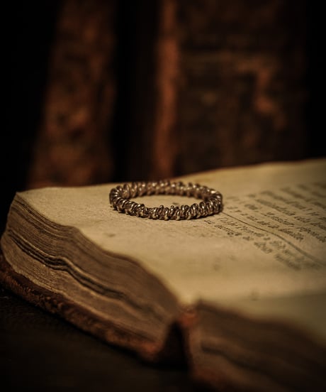 British Sterling Silver Twisted Eternity Ring