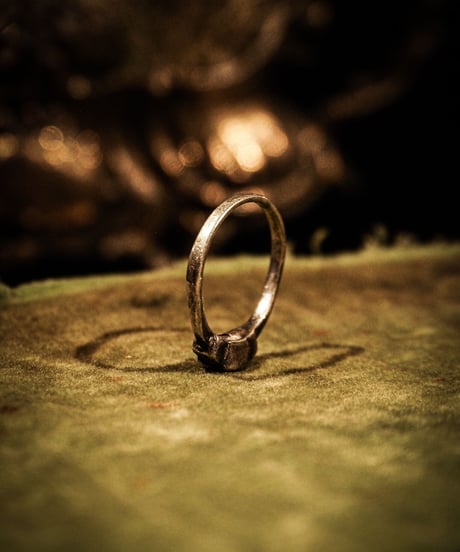 Art deco vintage silver ring