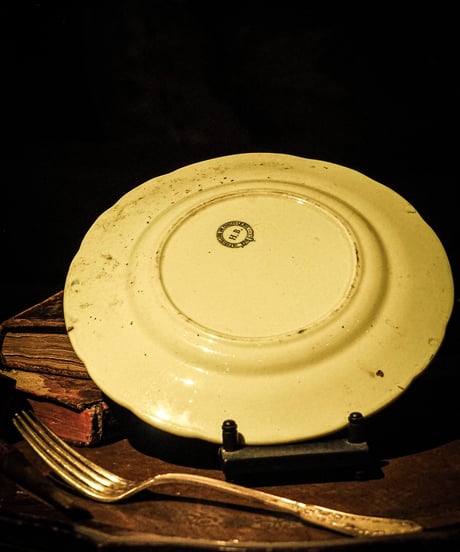 1880's-1920's Talking plate, earthenware