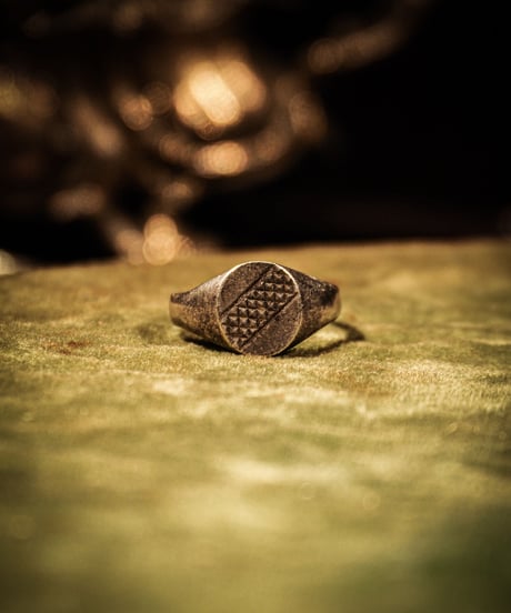 Signet vintage silver ring