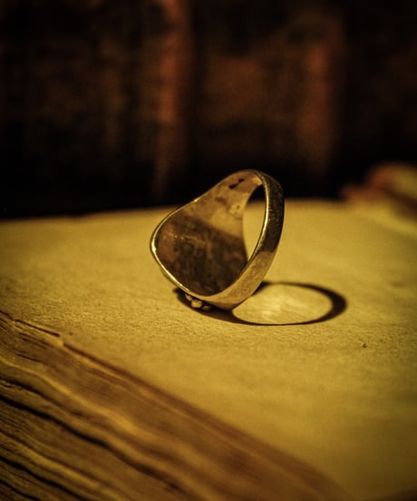 Turquoise stone vintage silver ring