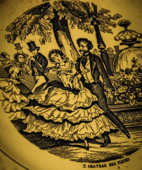 1880's-1920's Talking plate, earthenware