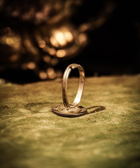 6 pence coin silver ring