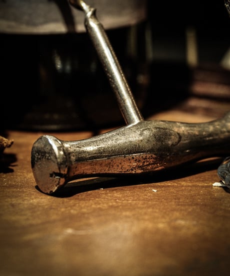 Silver vintage corkscrew