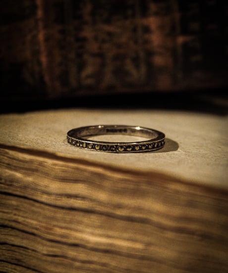 Eternity vintage sterling silver ring