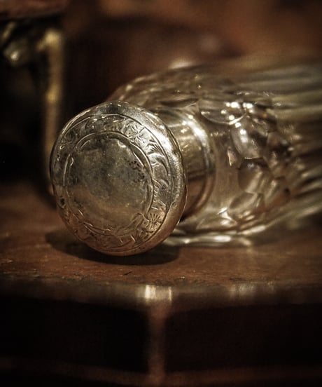 1900's Victorian Silver Topped Dressing Table Bottle