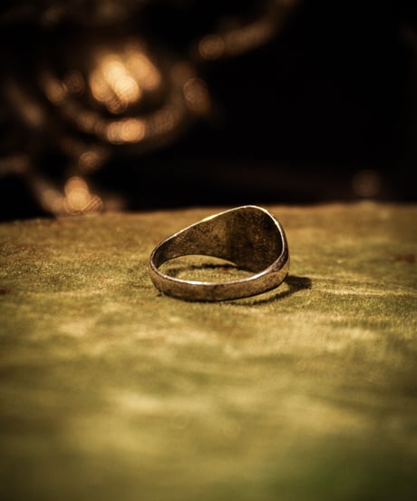 Signet vintage silver ring