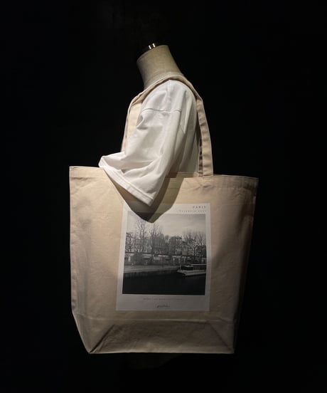 PARIS PHOTO TOTE BAG [ Seine river and man ]