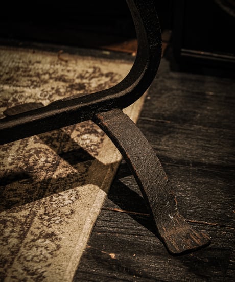 Antique Wrought Iron Display Stand