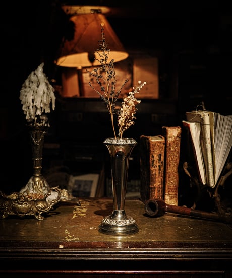 English Silver-Plated Flower Vase