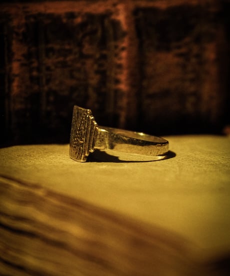 Half Engraved signet ring