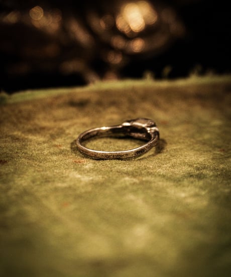 Art deco vintage silver ring