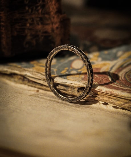 Eternity vintage sterling silver ring