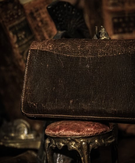 Vintage leather coin case