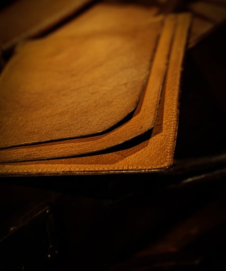 Leather (pig skin) vintage pass case